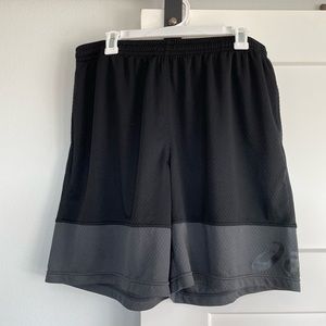 Grey & Black ASICS Gym Shorts